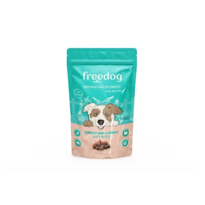 Picture of Freedog Semi-Moist Dog Snack Blue Turkey & Carrot 100g